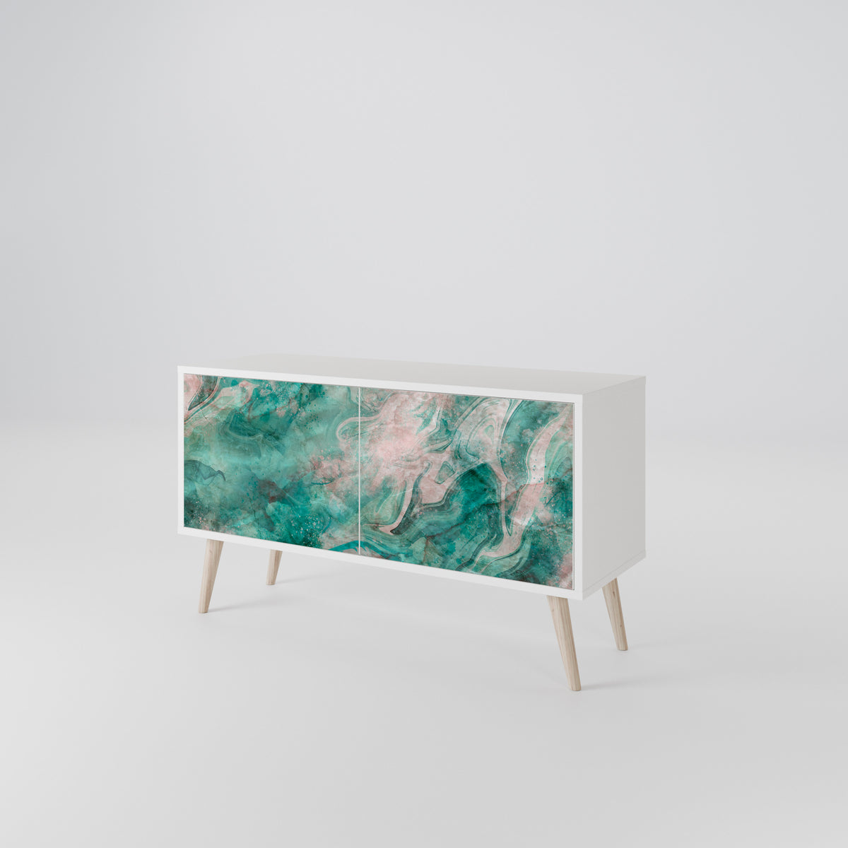 ABSTRACT ALCHEMY Mueble de TV Compacto de 2 puertas