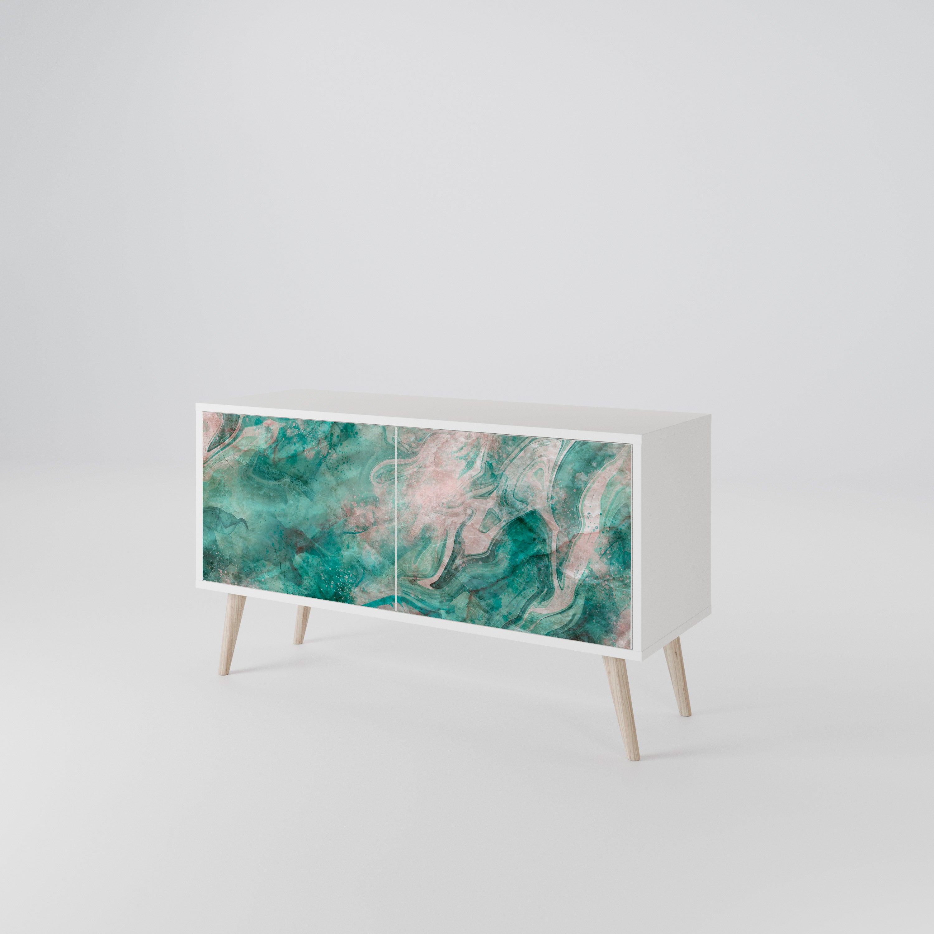 ABSTRACT ALCHEMY Mueble de TV Compacto de 2 puertas