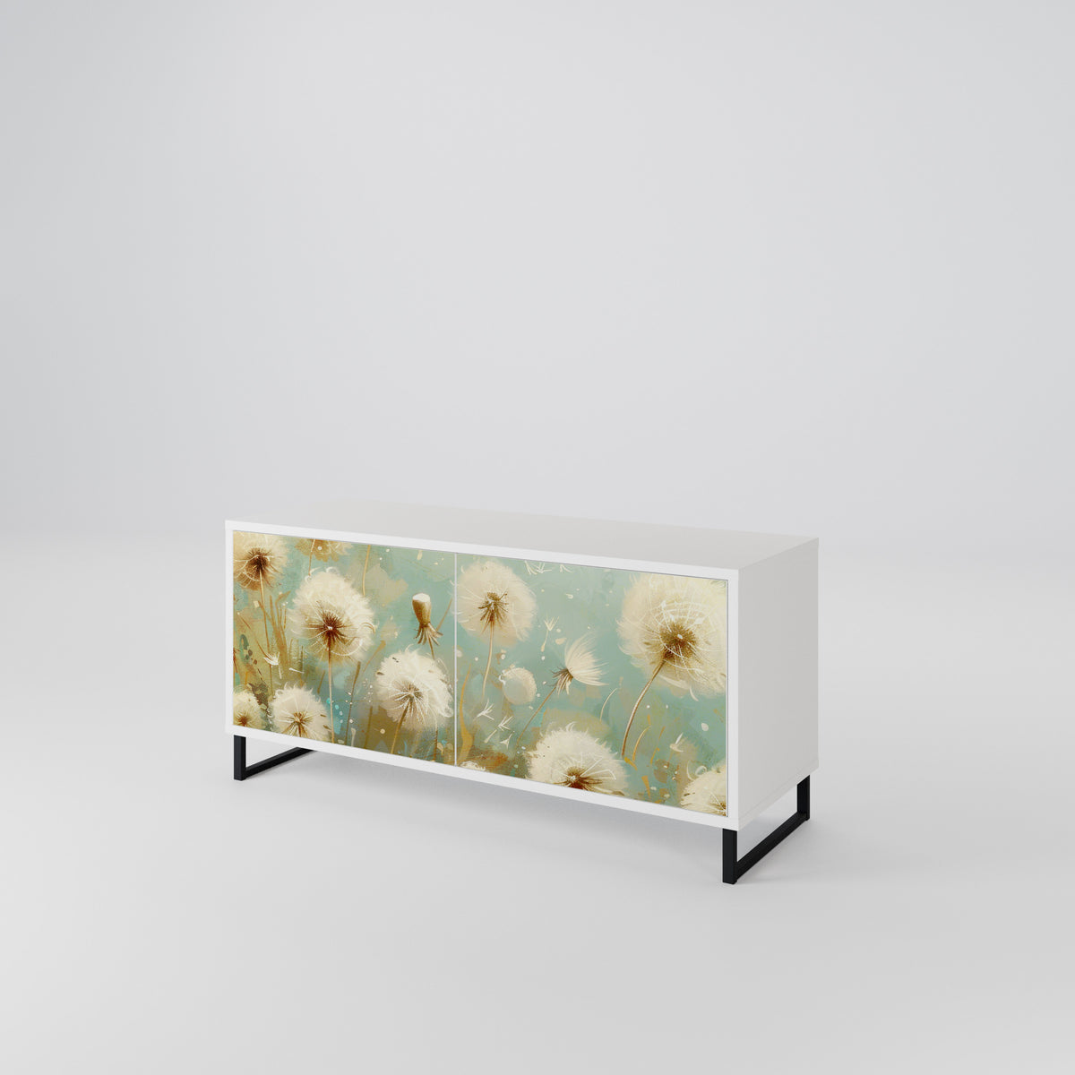 DREAMY MEADOW Mueble de TV Compacto de 2 puertas