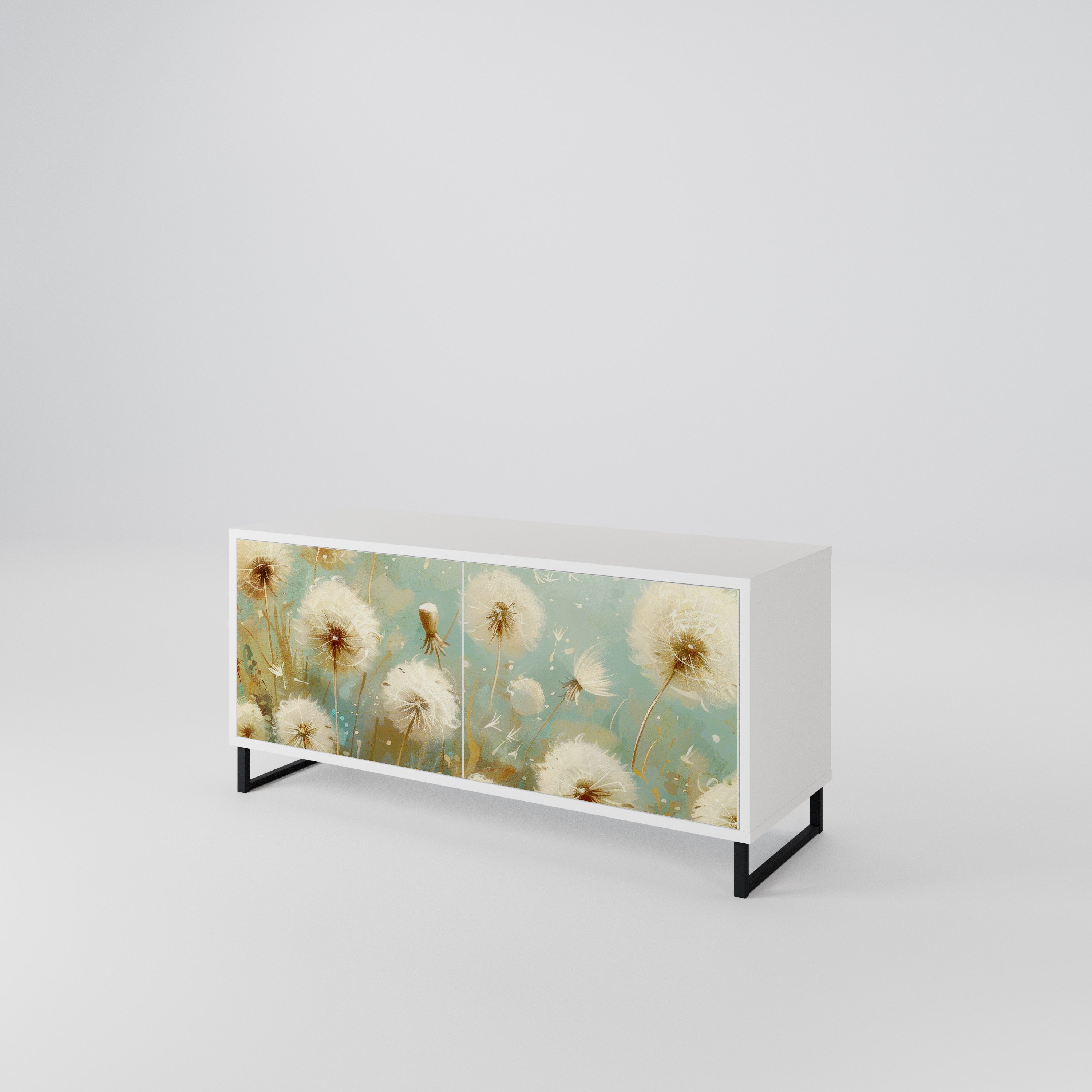 DREAMY MEADOW Mueble de TV Compacto de 2 puertas