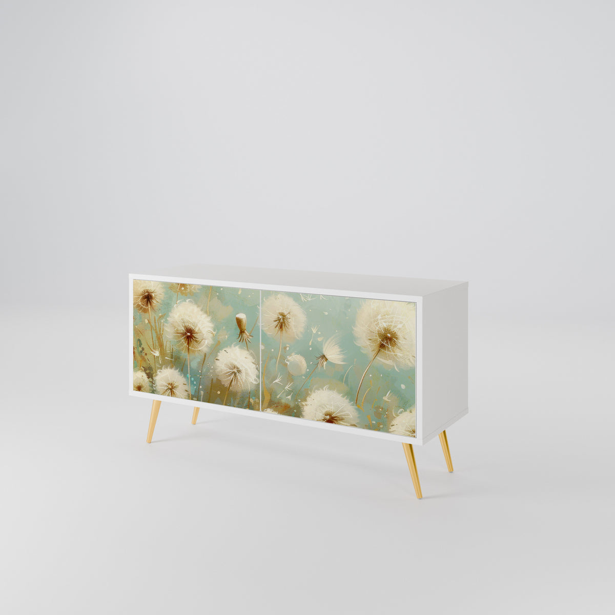 DREAMY MEADOW Mueble de TV Compacto de 2 puertas