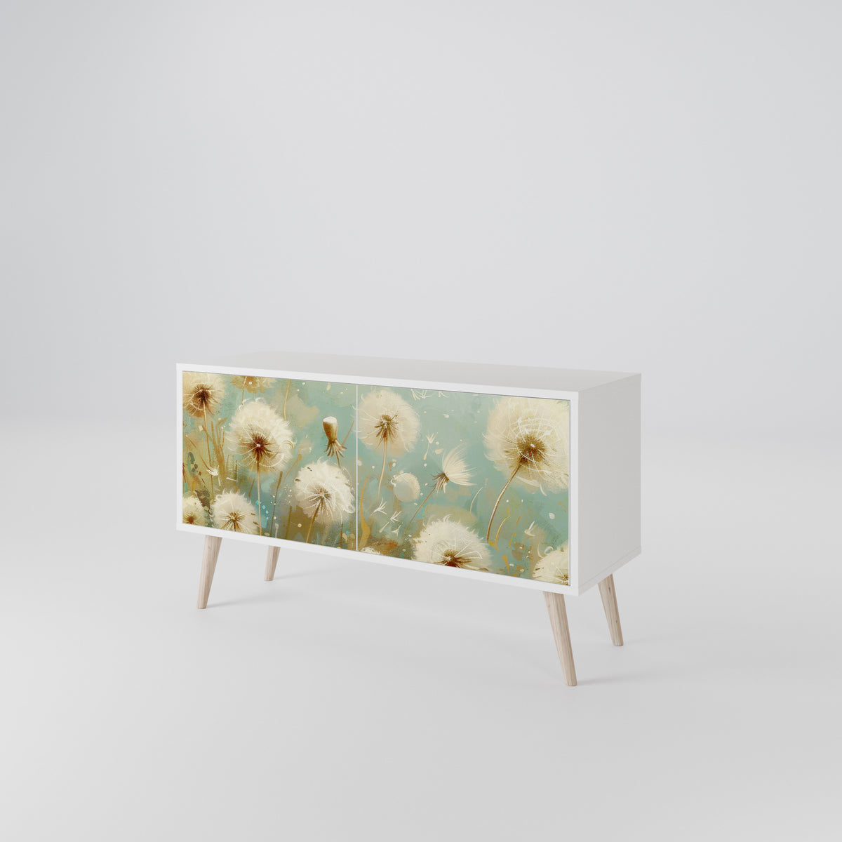 DREAMY MEADOW Mueble de TV Compacto de 2 puertas