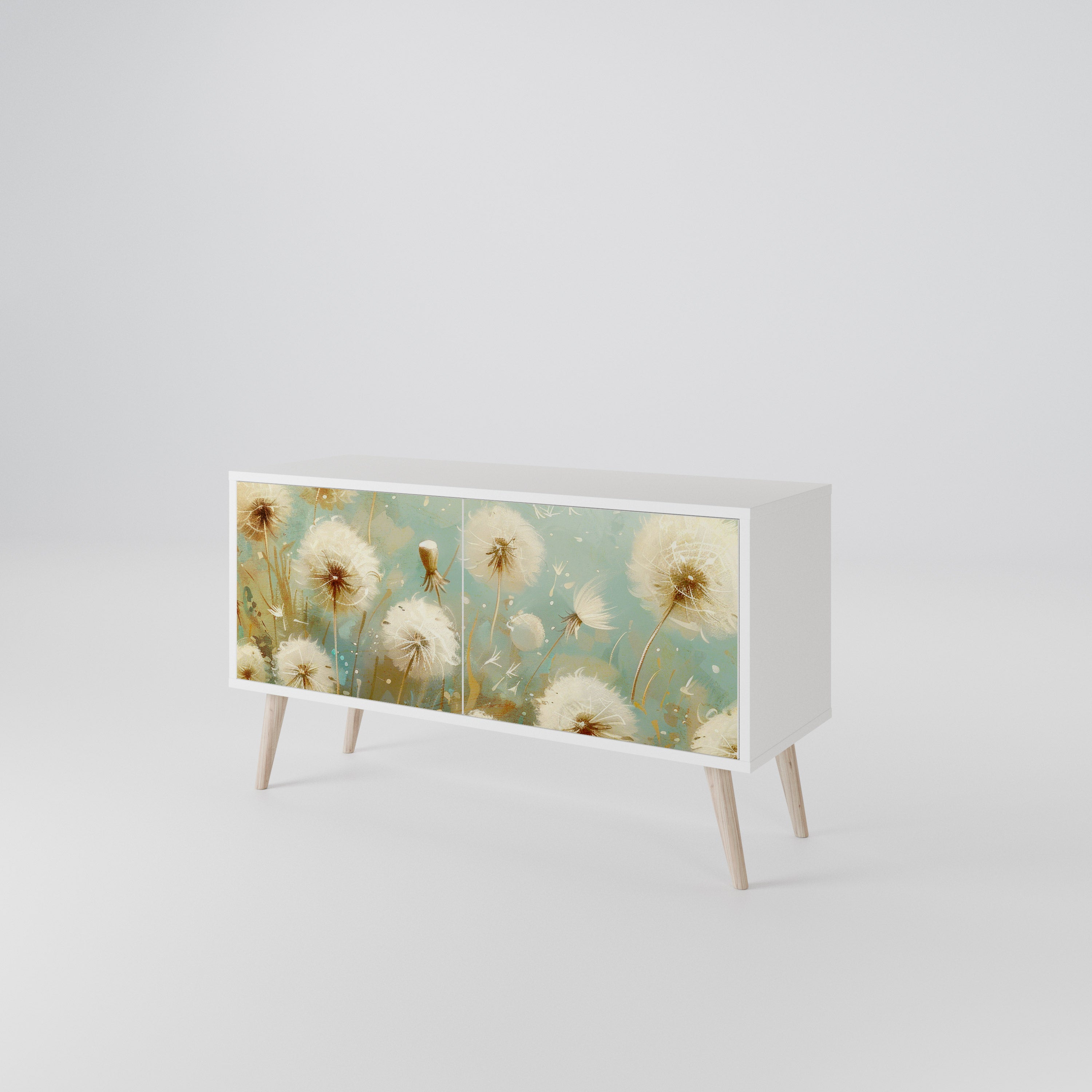 DREAMY MEADOW Mueble de TV Compacto de 2 puertas