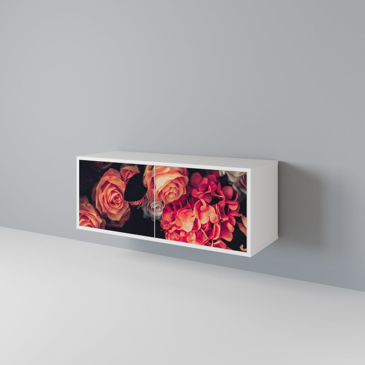 NEVERENDING BLOOM Mueble de TV Compacto de 2 puertas