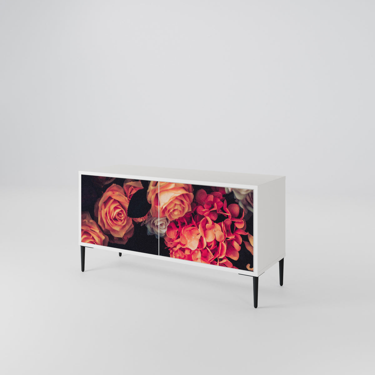 NEVERENDING BLOOM Mueble de TV Compacto de 2 puertas