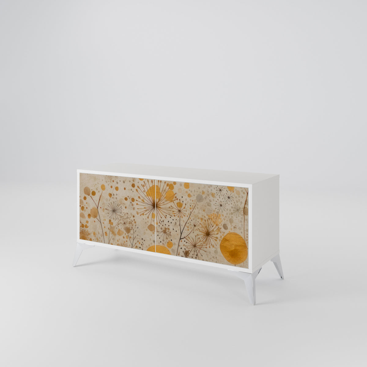 MORNING GLADE Mueble de TV Compacto de 2 puertas