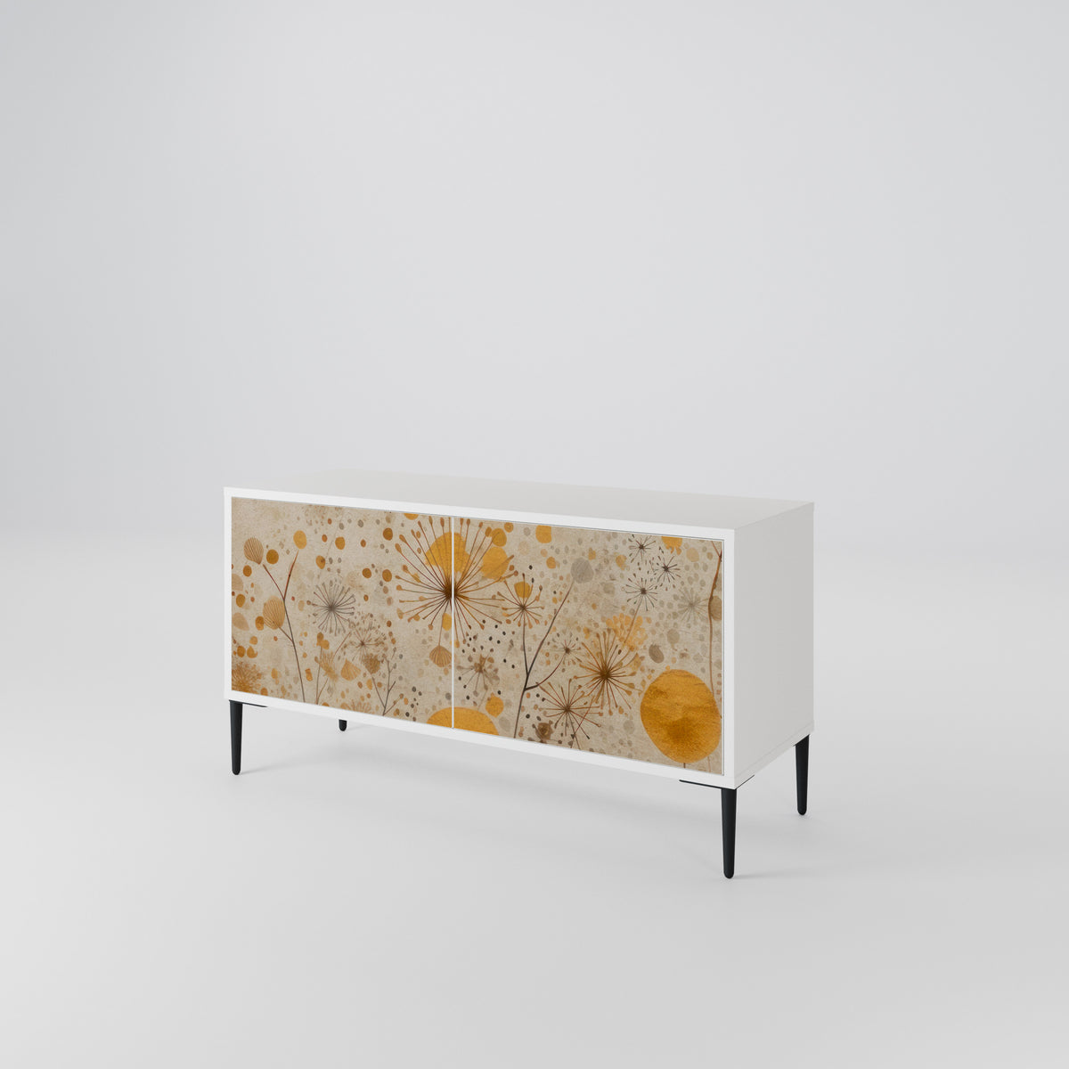 MORNING GLADE Mueble de TV Compacto de 2 puertas