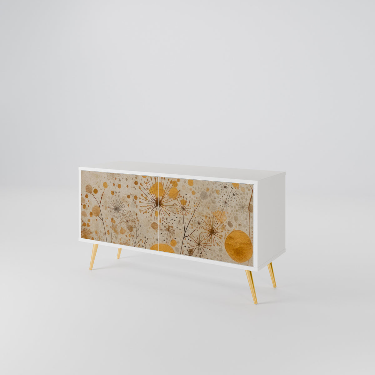 MORNING GLADE Mueble de TV Compacto de 2 puertas