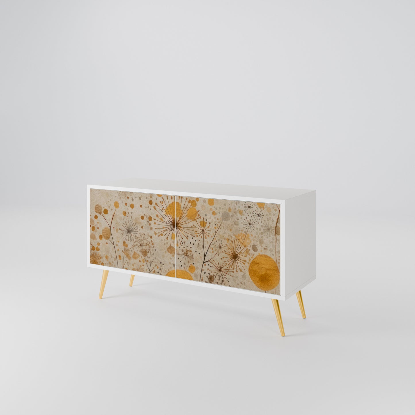 MORNING GLADE Mueble de TV Compacto de 2 puertas