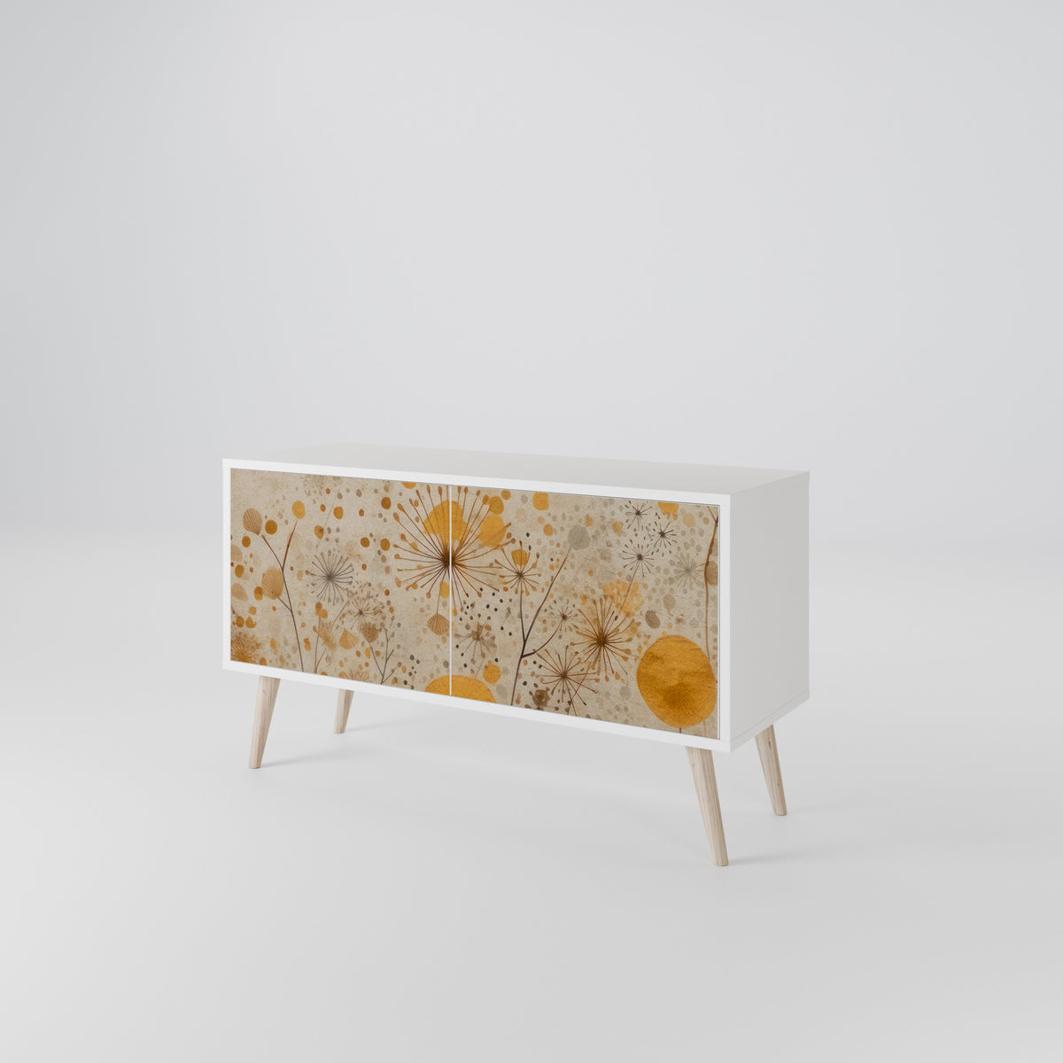 MORNING GLADE Mueble de TV Compacto de 2 puertas