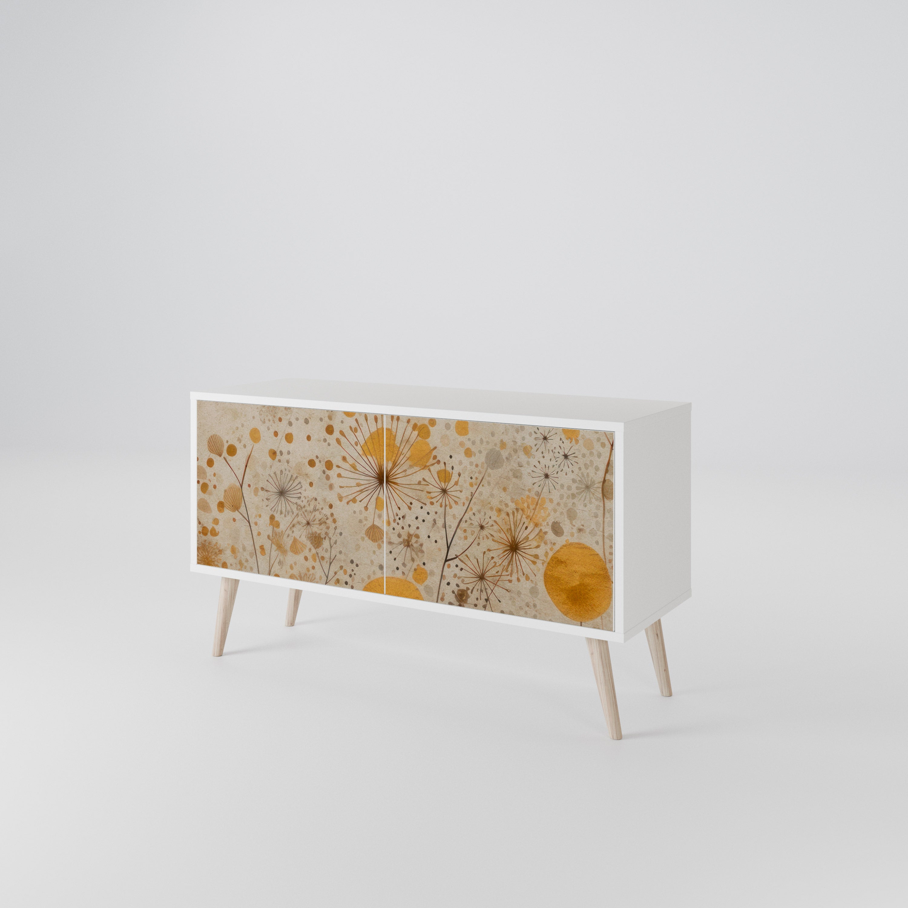 MORNING GLADE Mueble de TV Compacto de 2 puertas