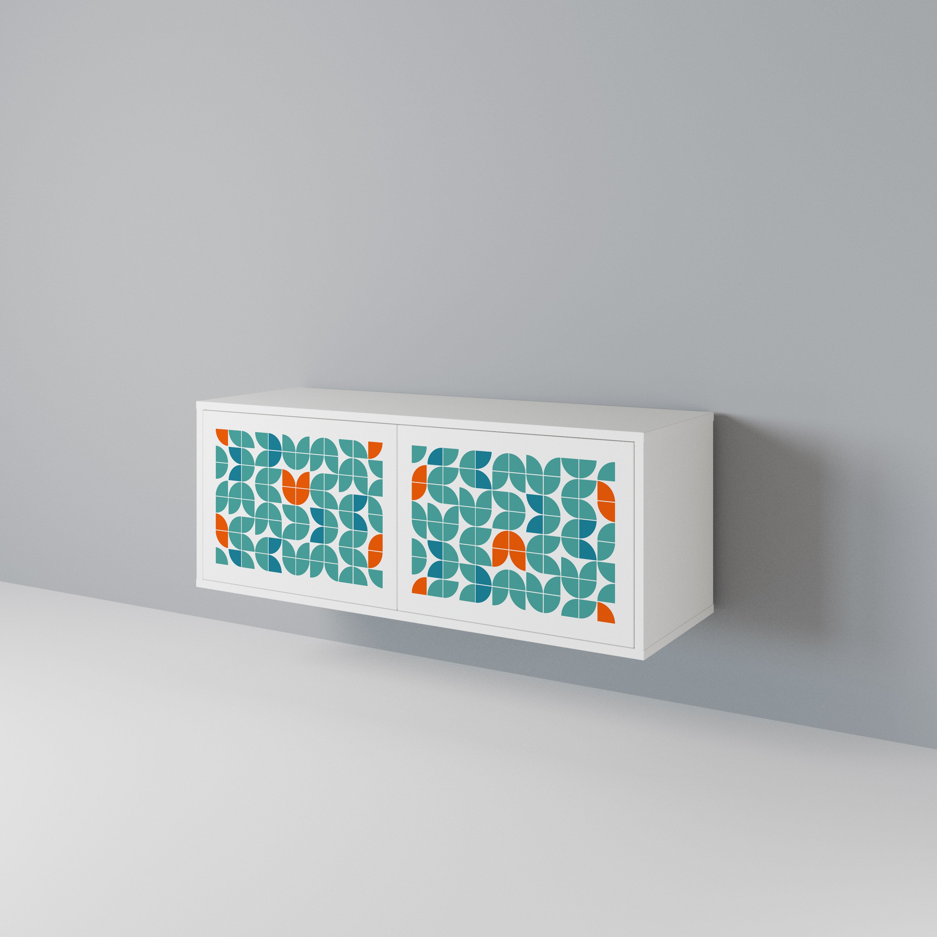 BE THE CHANGE Mueble de TV Compacto de 2 puertas