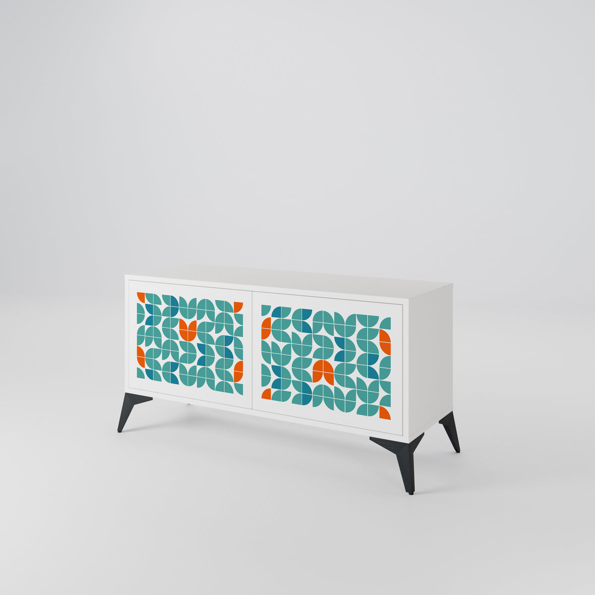 BE THE CHANGE Mueble de TV Compacto de 2 puertas