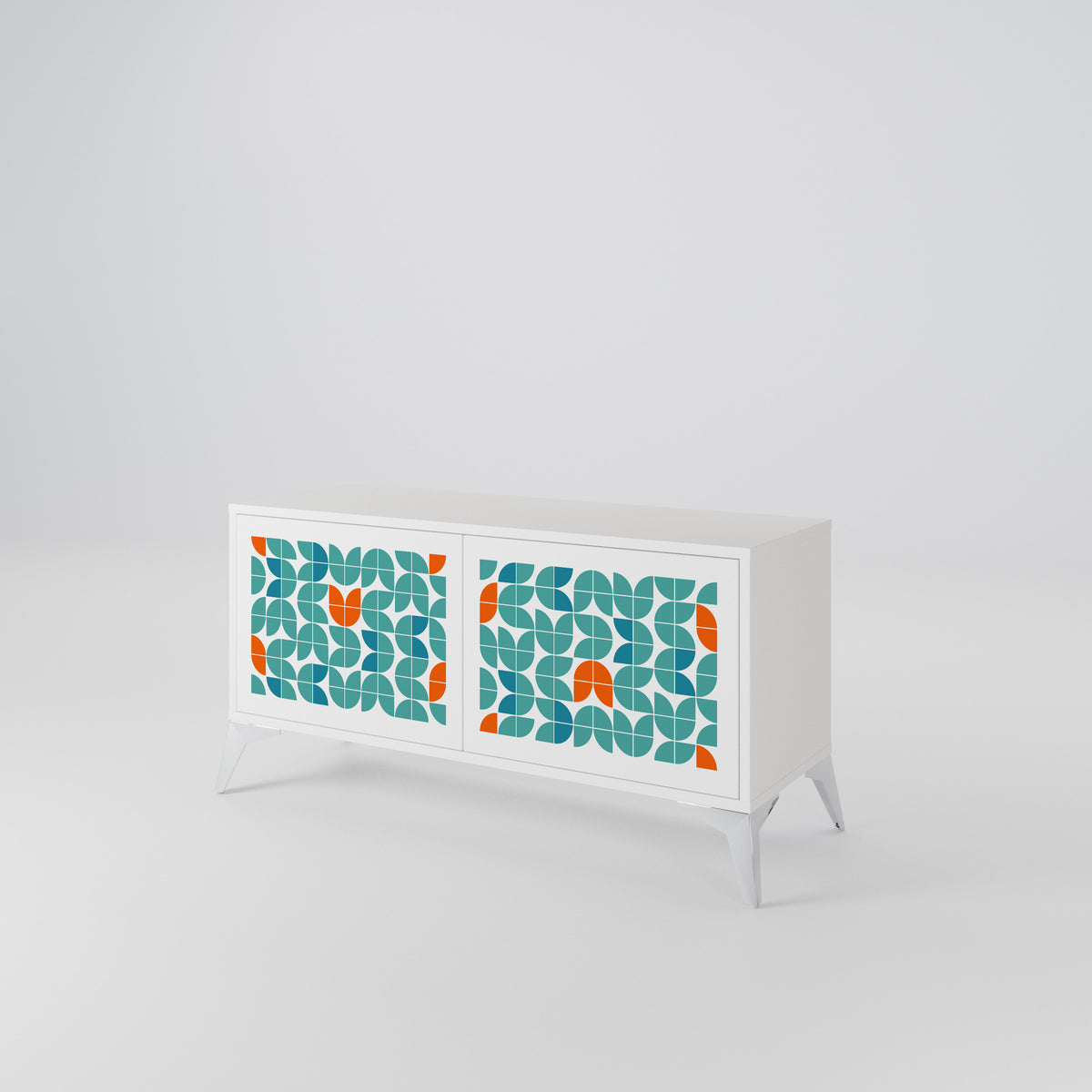 BE THE CHANGE Mueble de TV Compacto de 2 puertas