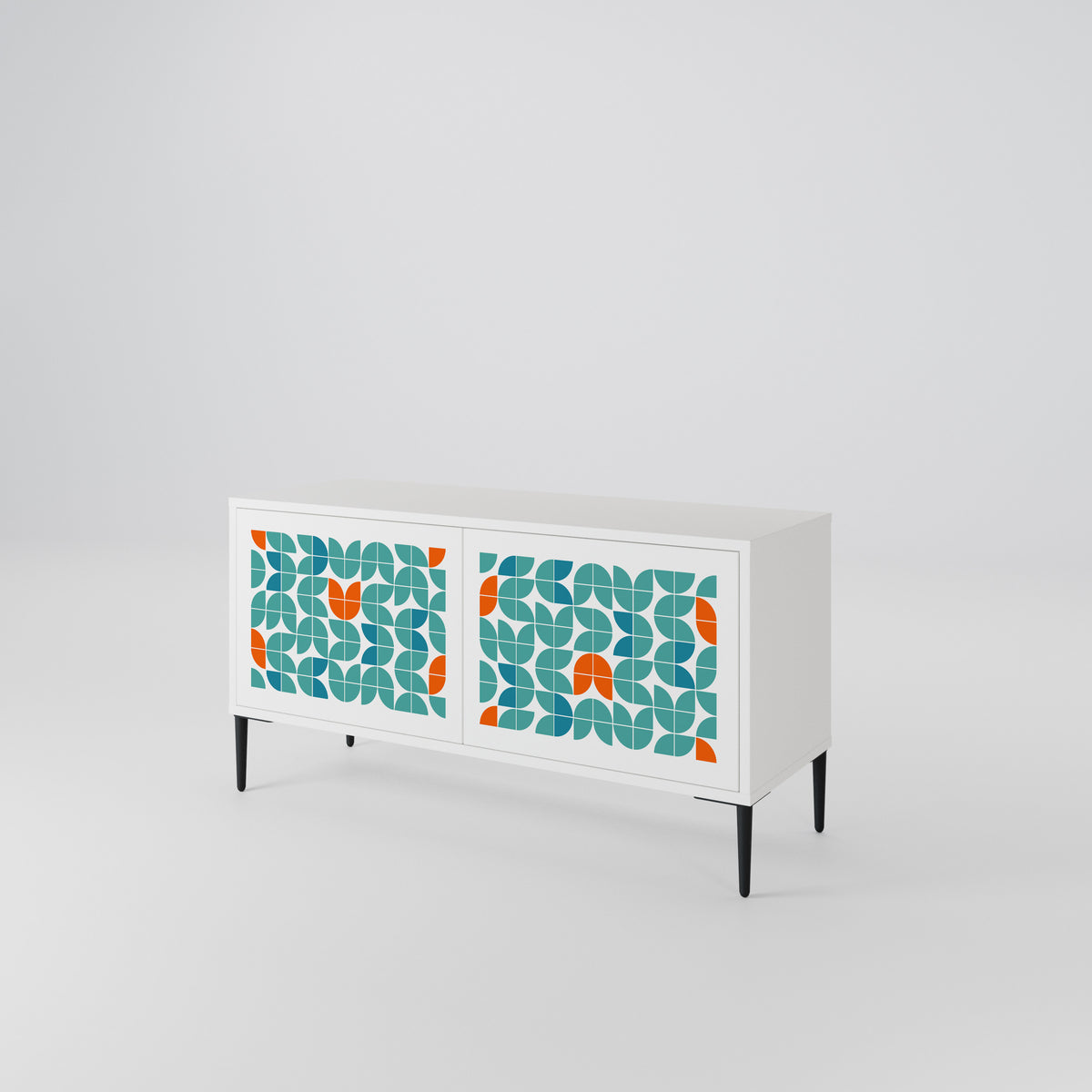 BE THE CHANGE Mueble de TV Compacto de 2 puertas