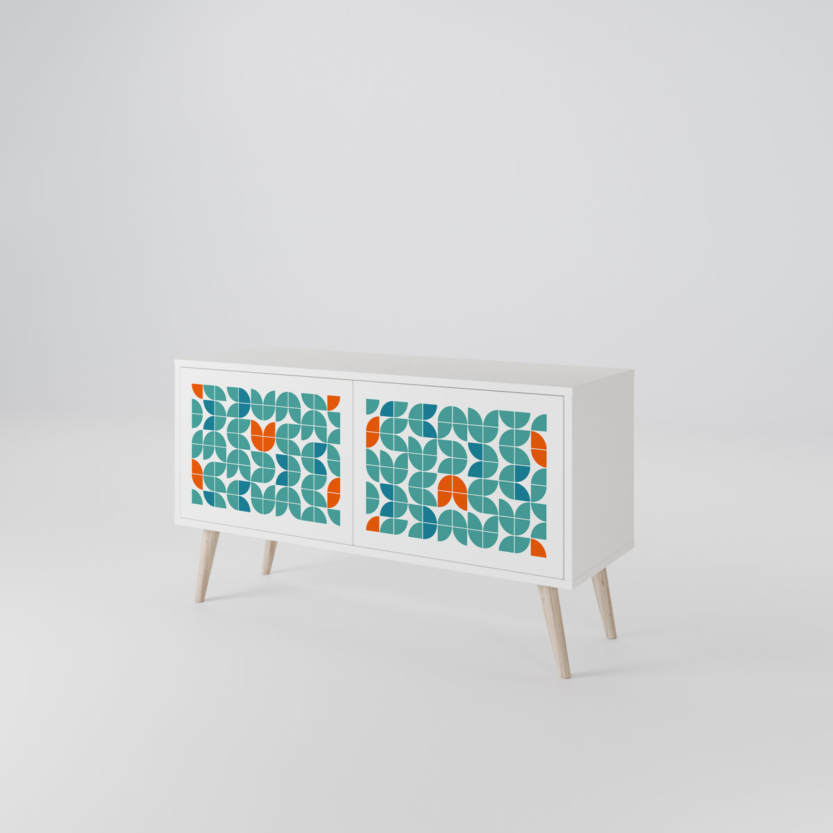 BE THE CHANGE Mueble de TV Compacto de 2 puertas