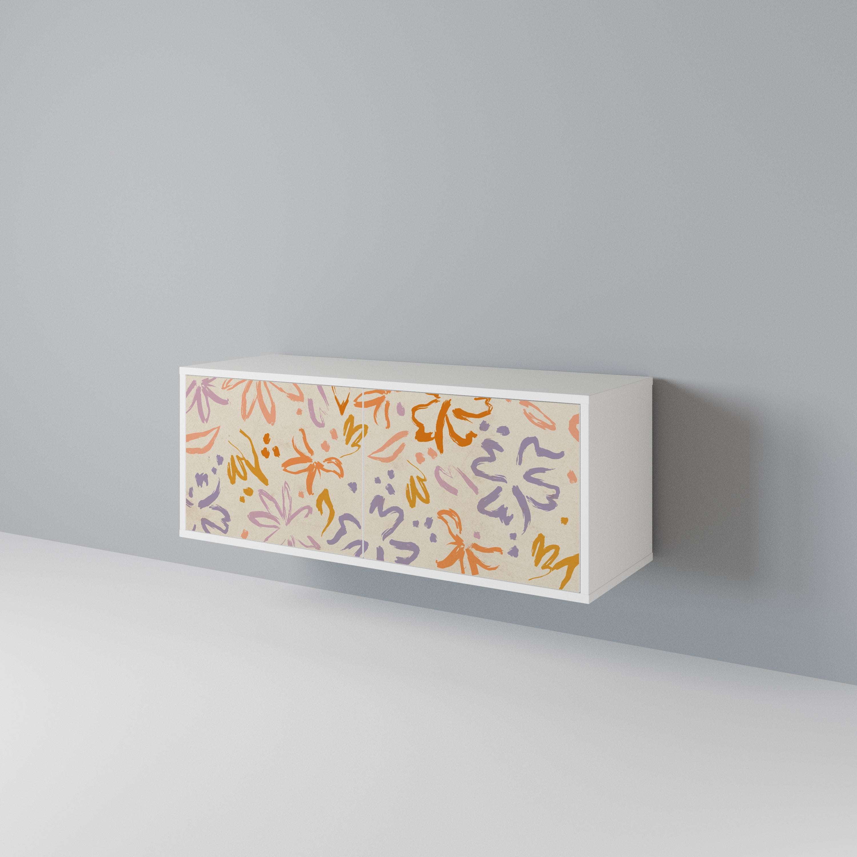 SPRING WHIMSY Mueble de TV Compacto de 2 puertas