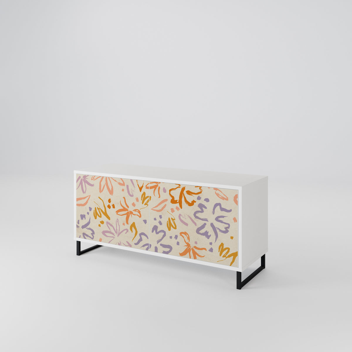 SPRING WHIMSY Mueble de TV Compacto de 2 puertas