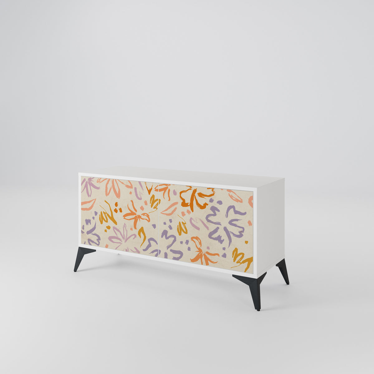 SPRING WHIMSY Mueble de TV Compacto de 2 puertas