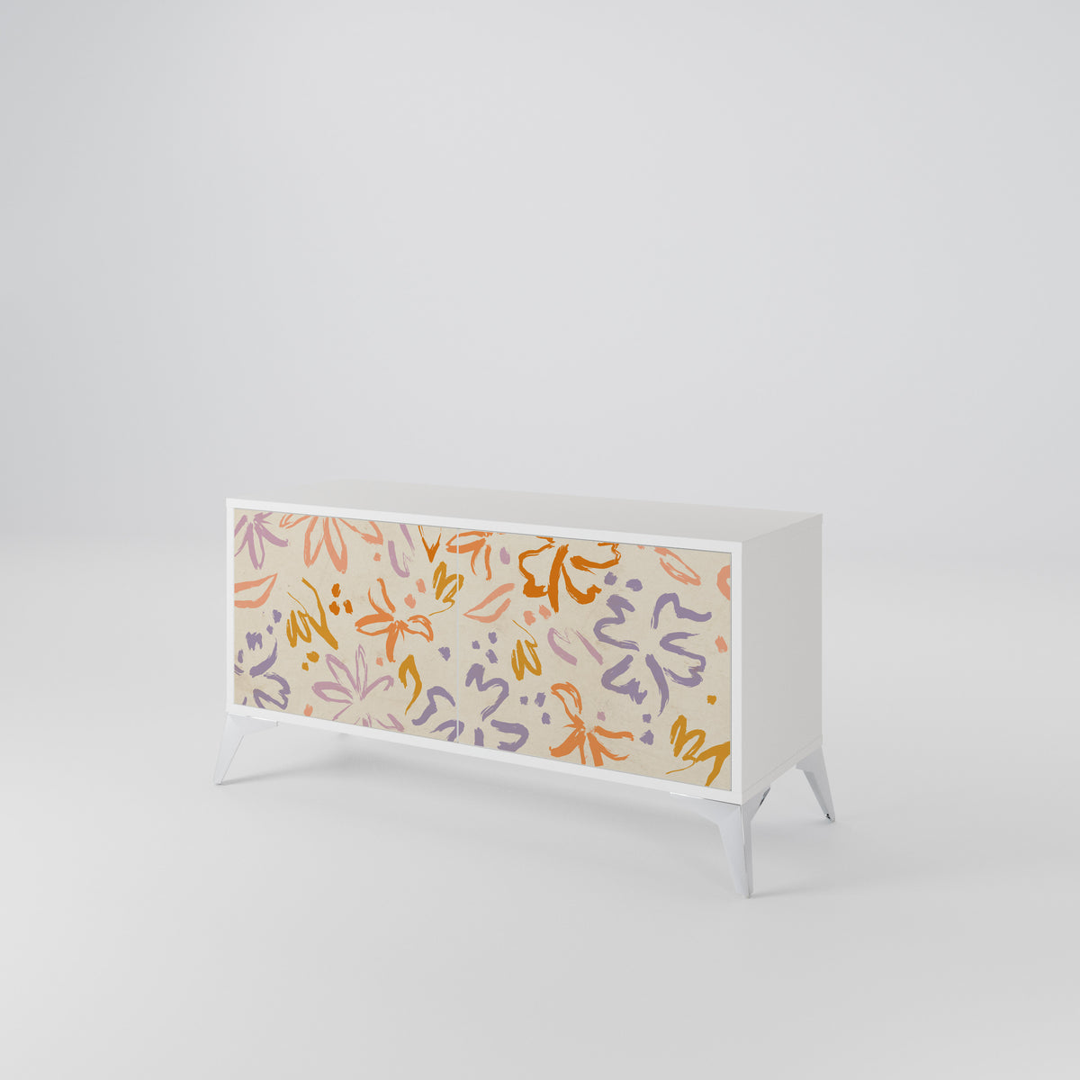 SPRING WHIMSY Mueble de TV Compacto de 2 puertas