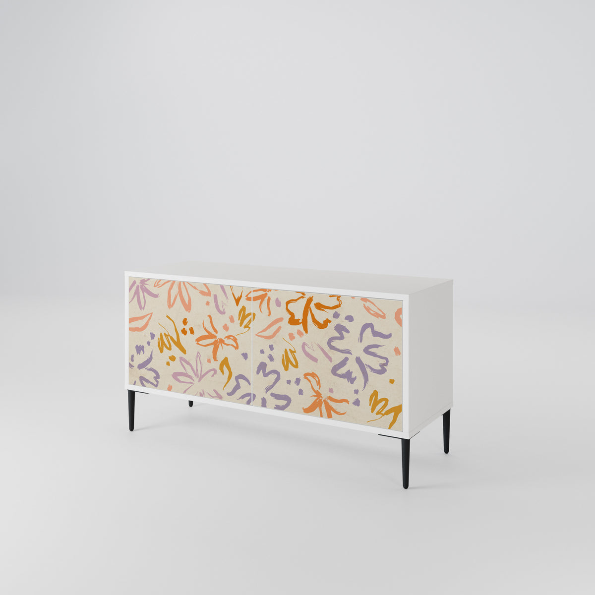SPRING WHIMSY Mueble de TV Compacto de 2 puertas