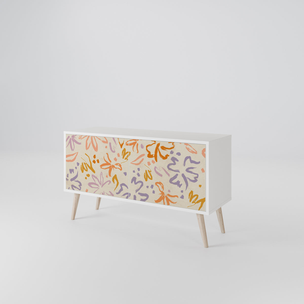 SPRING WHIMSY Mueble de TV Compacto de 2 puertas
