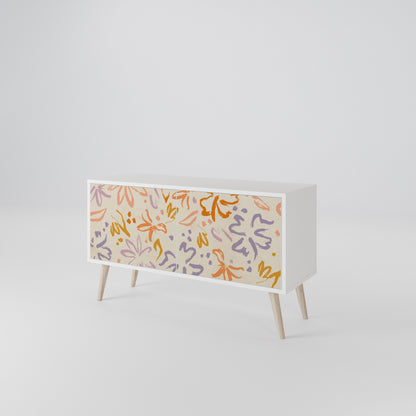 SPRING WHIMSY Mueble de TV Compacto de 2 puertas
