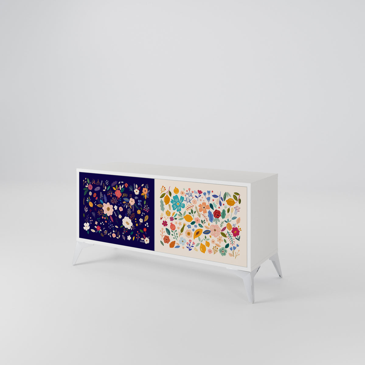 FLORAL COMBINATION Mueble de TV Compacto de 2 puertas
