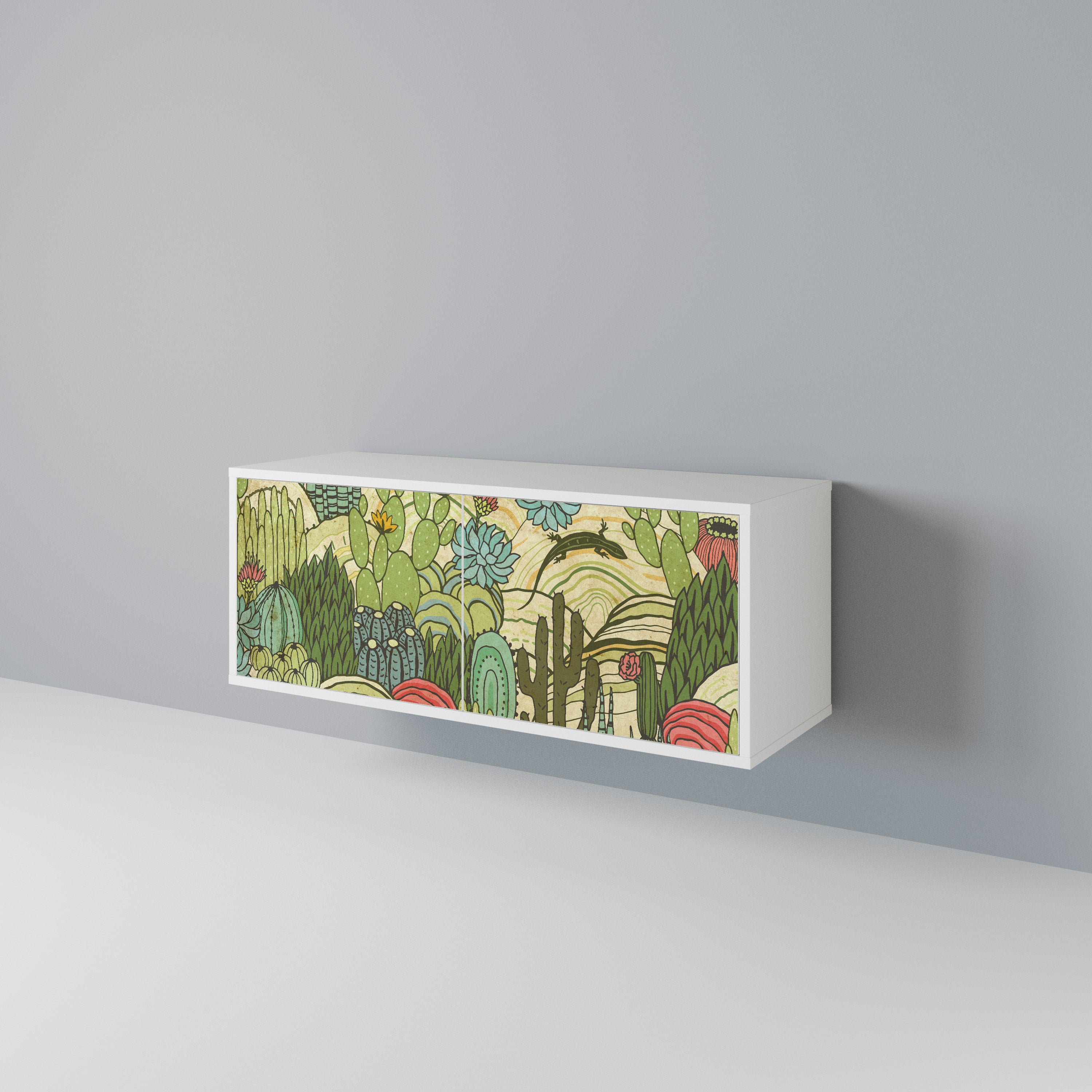 SUCCULENTS KALEIDOSCOPE Mueble de TV Compacto de 2 puertas