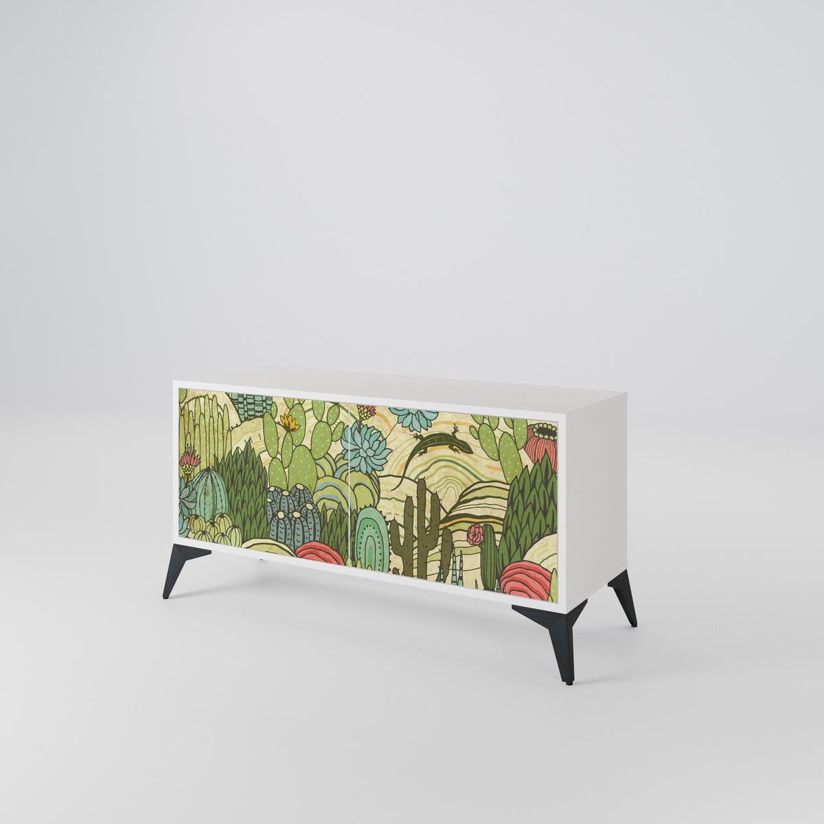 SUCCULENTS KALEIDOSCOPE Mueble de TV Compacto de 2 puertas