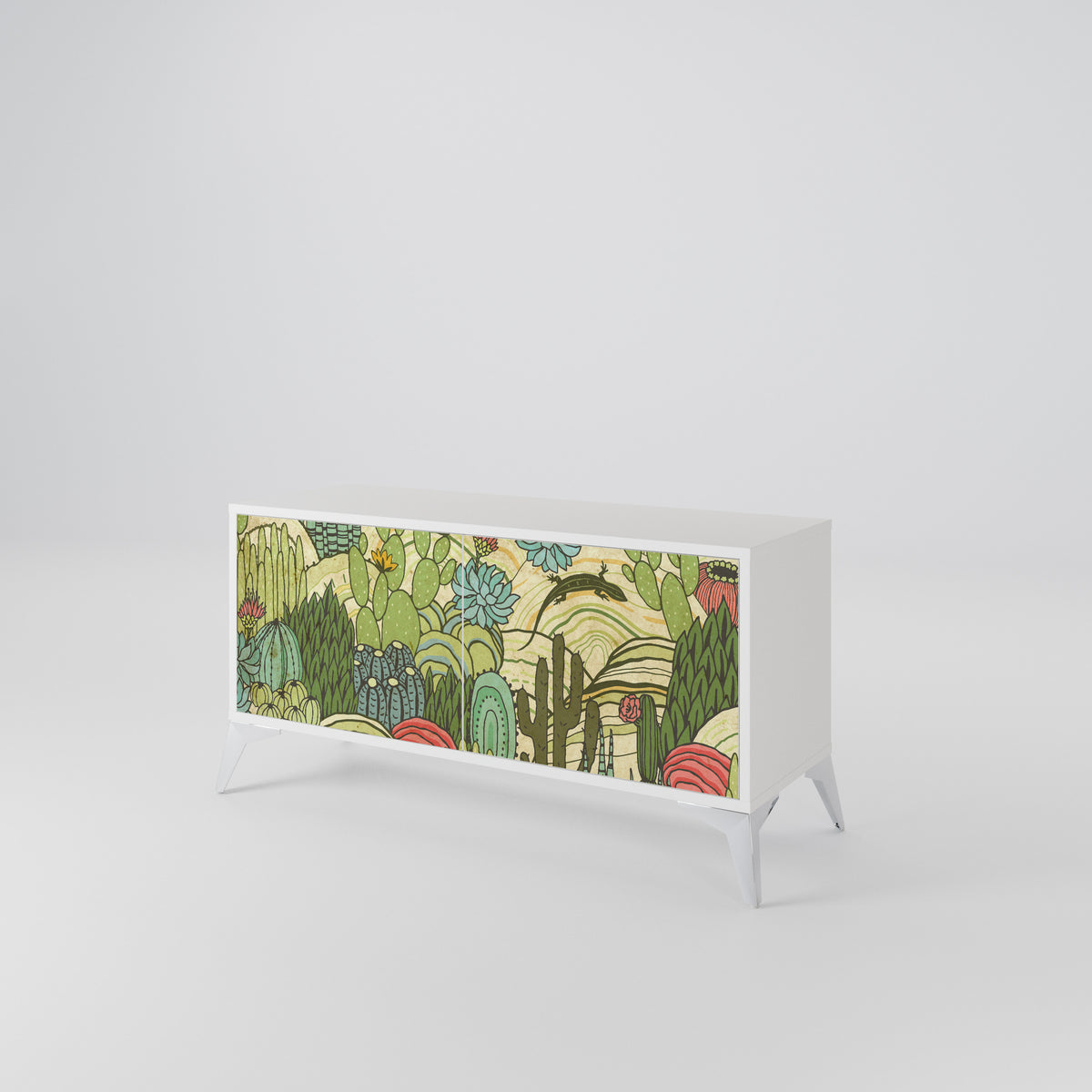 SUCCULENTS KALEIDOSCOPE Mueble de TV Compacto de 2 puertas