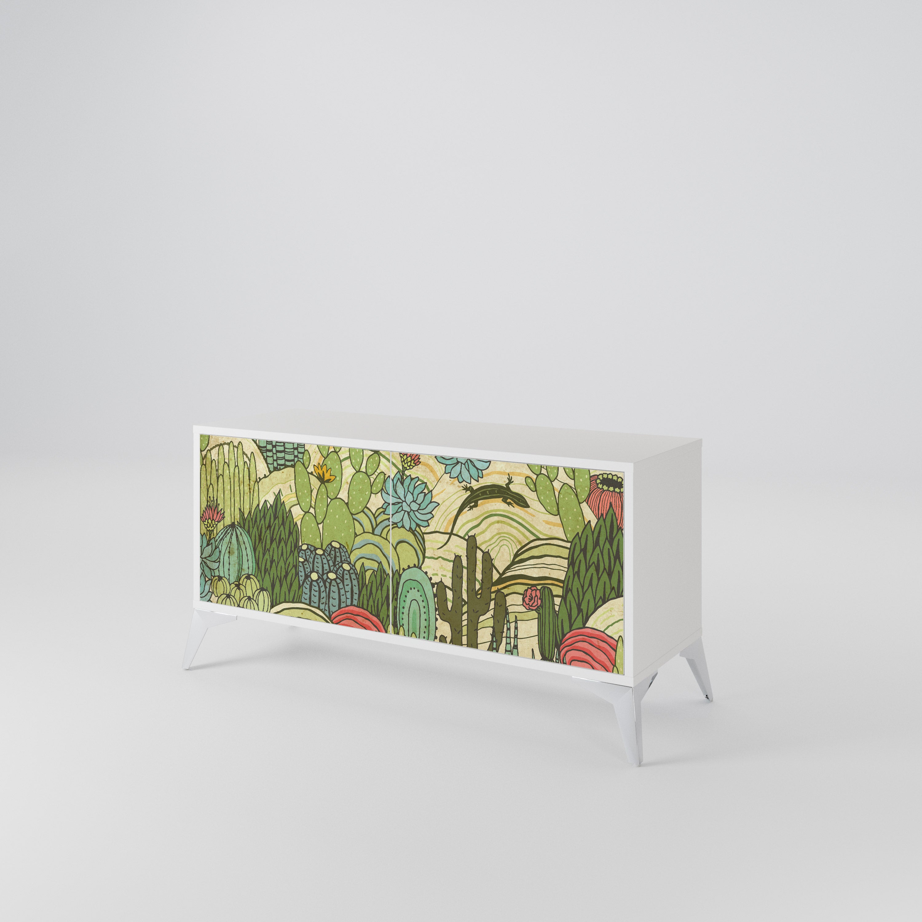 SUCCULENTS KALEIDOSCOPE Mueble de TV Compacto de 2 puertas