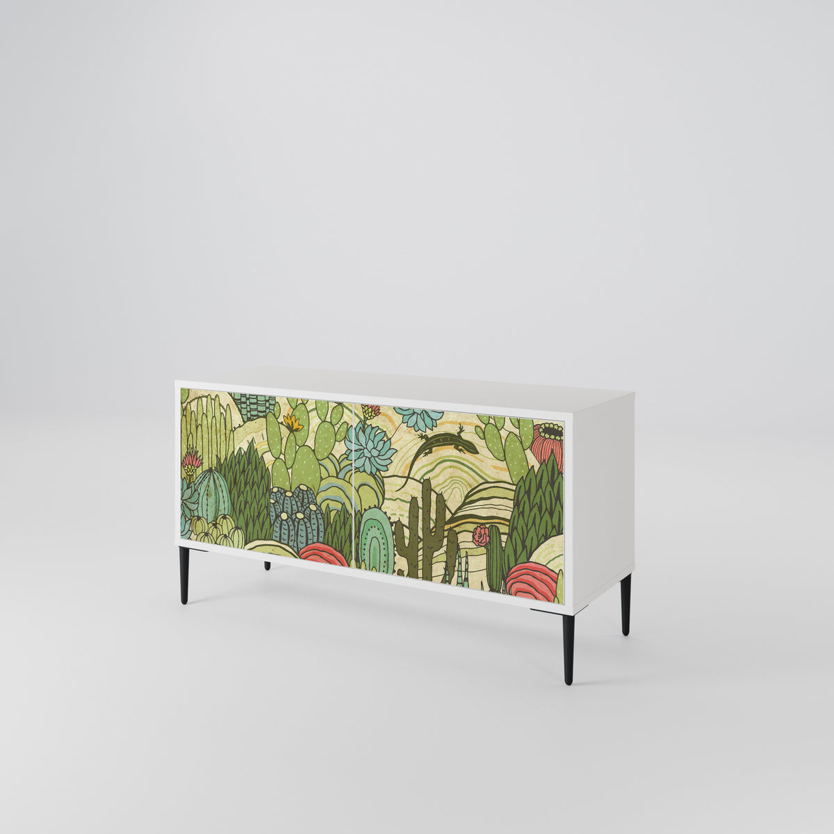 SUCCULENTS KALEIDOSCOPE Mueble de TV Compacto de 2 puertas