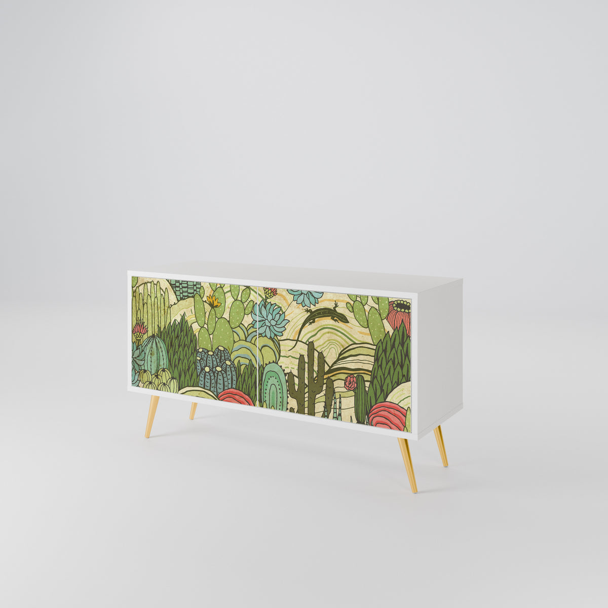 SUCCULENTS KALEIDOSCOPE Mueble de TV Compacto de 2 puertas