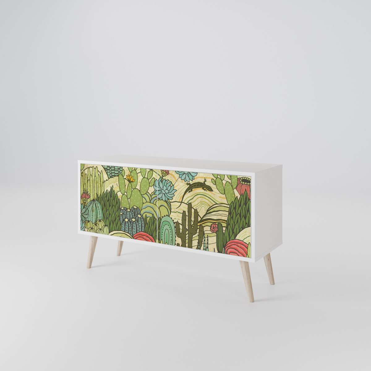 SUCCULENTS KALEIDOSCOPE Mueble de TV Compacto de 2 puertas