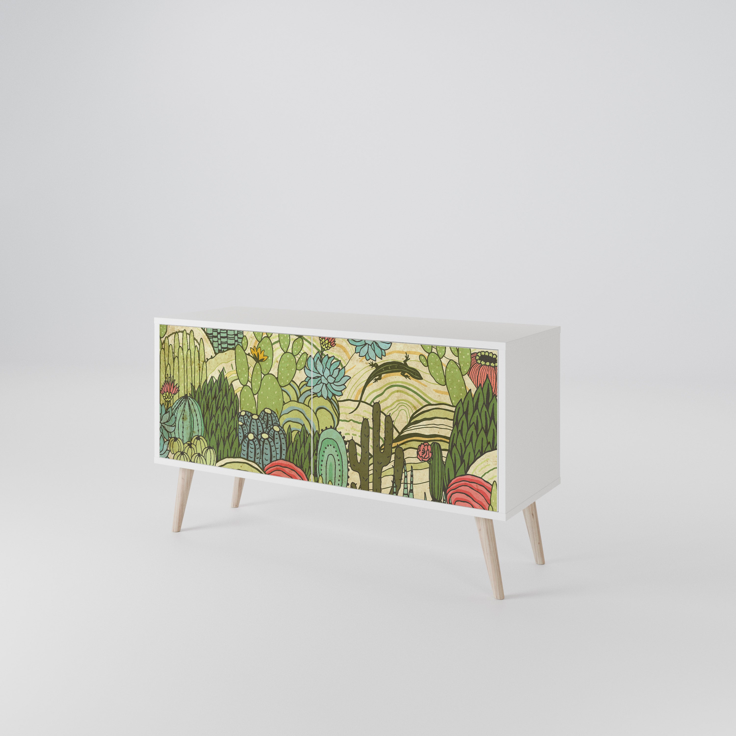 SUCCULENTS KALEIDOSCOPE Mueble de TV Compacto de 2 puertas