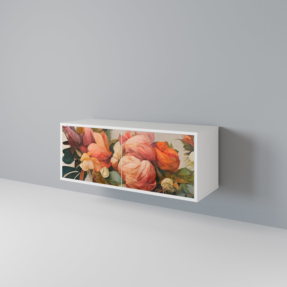 STYLISH BEAUTY Mueble de TV Compacto de 2 puertas