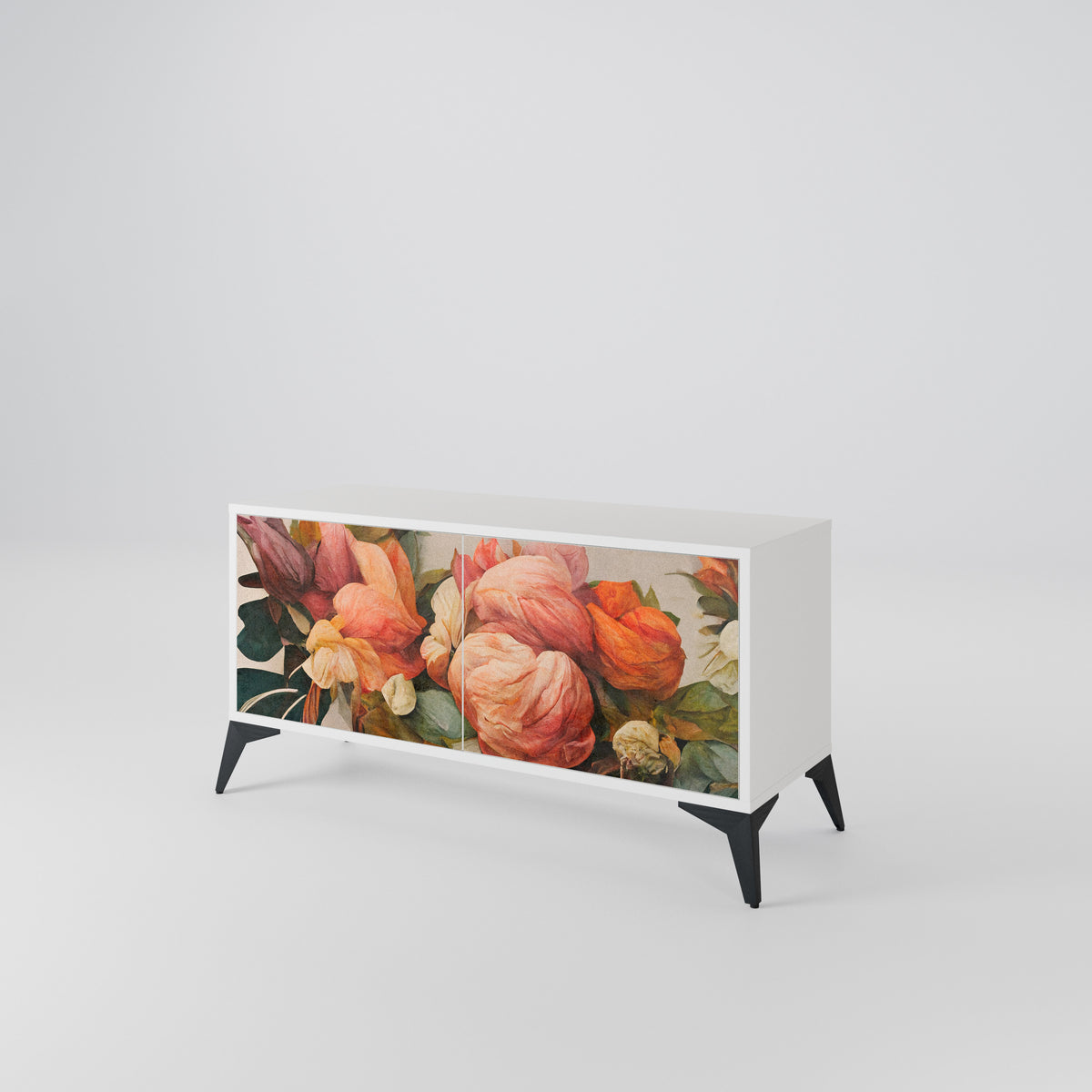 STYLISH BEAUTY Mueble de TV Compacto de 2 puertas