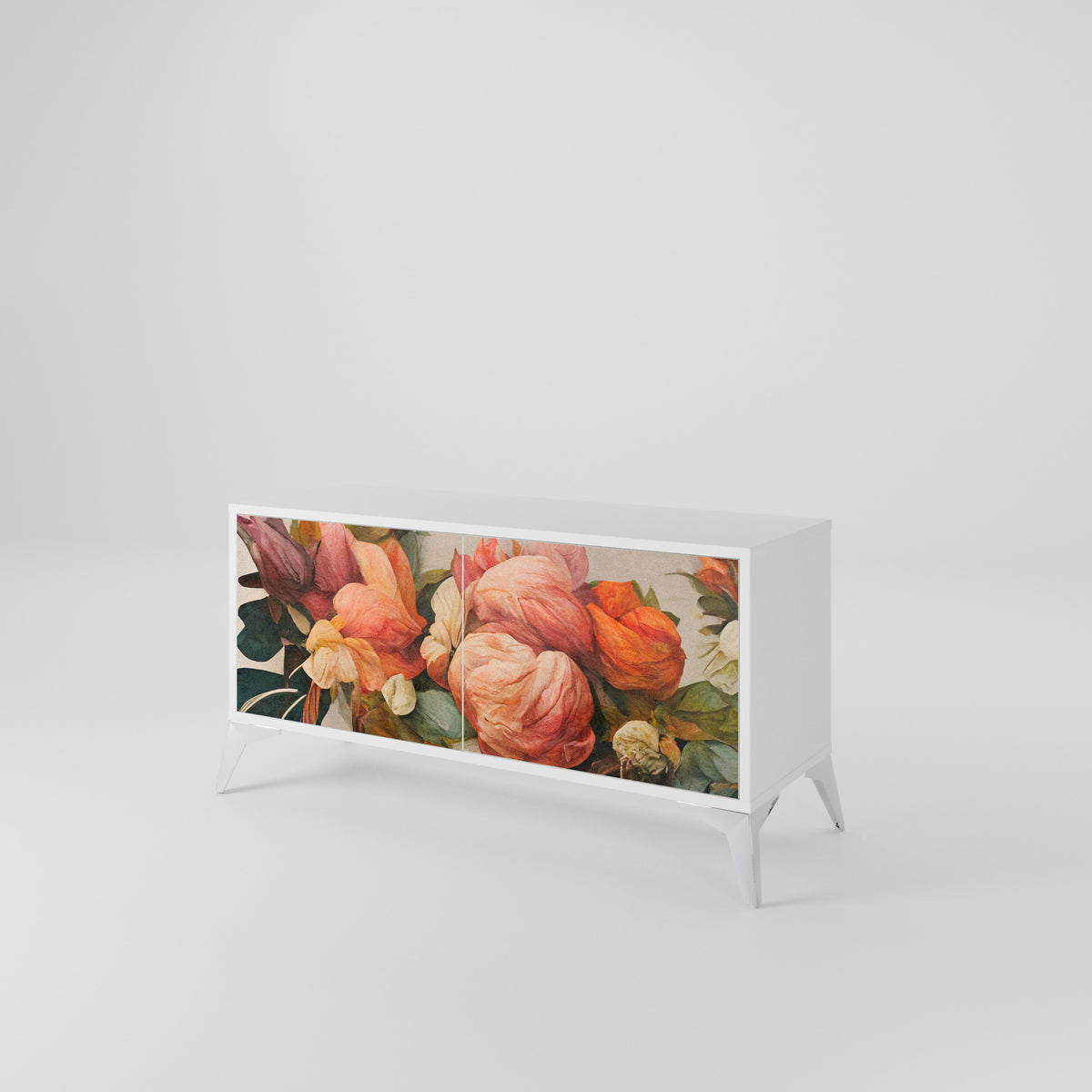 STYLISH BEAUTY Mueble de TV Compacto de 2 puertas