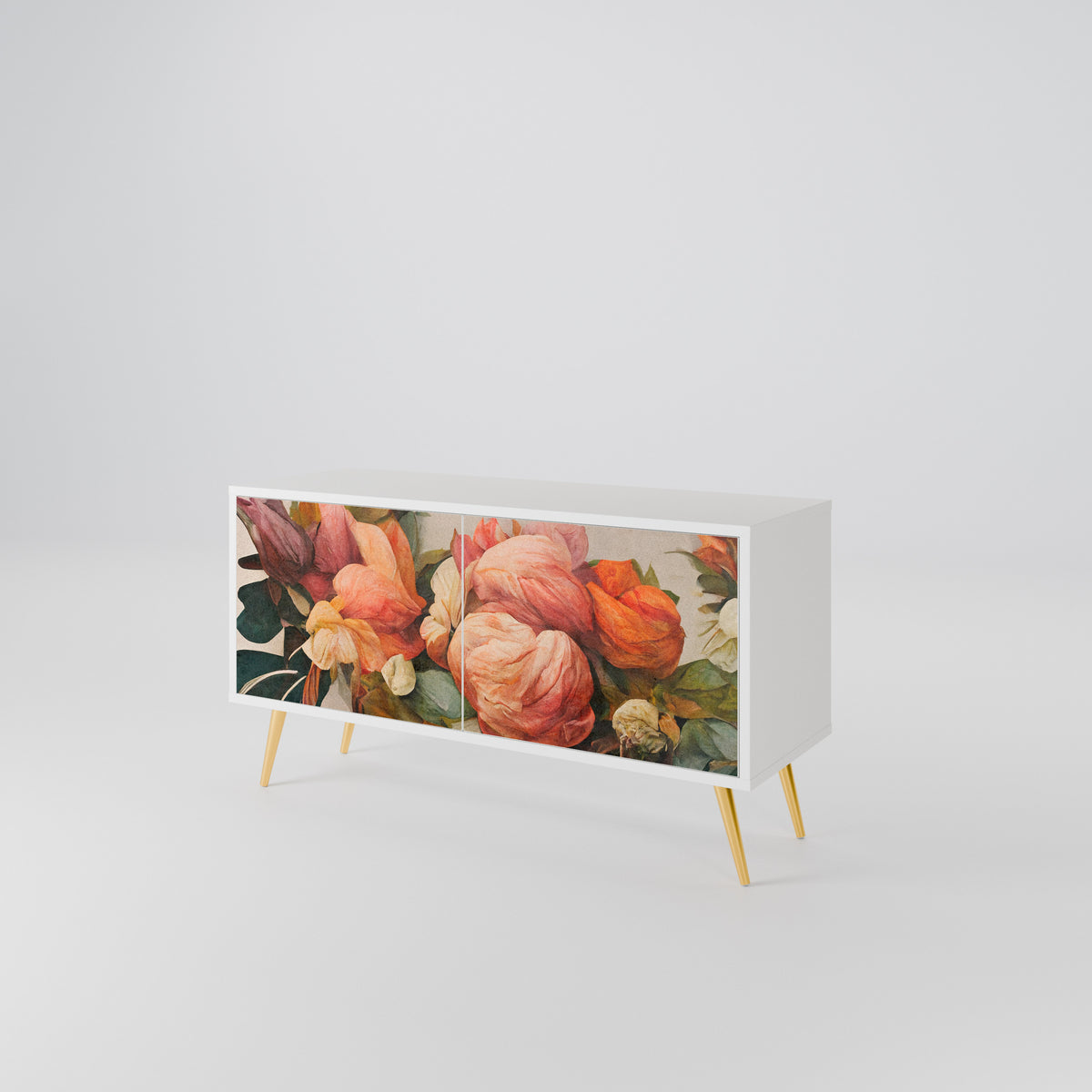 STYLISH BEAUTY Mueble de TV Compacto de 2 puertas