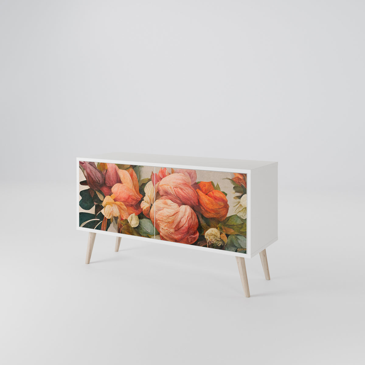 STYLISH BEAUTY Mueble de TV Compacto de 2 puertas