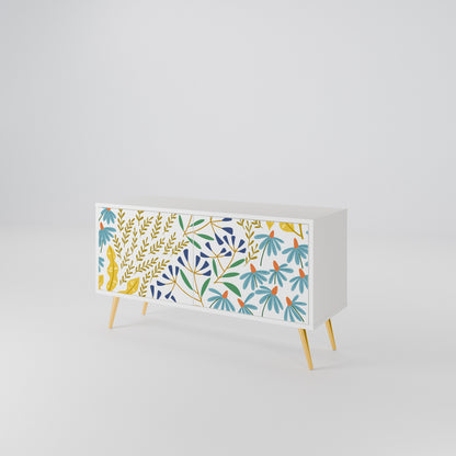 HELLO SPRING Mueble de TV Compacto de 2 puertas