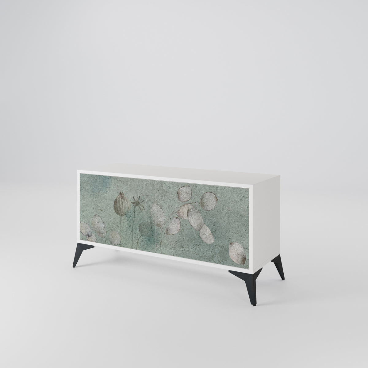 NIGHT LADY Mueble de TV Compacto de 2 puertas