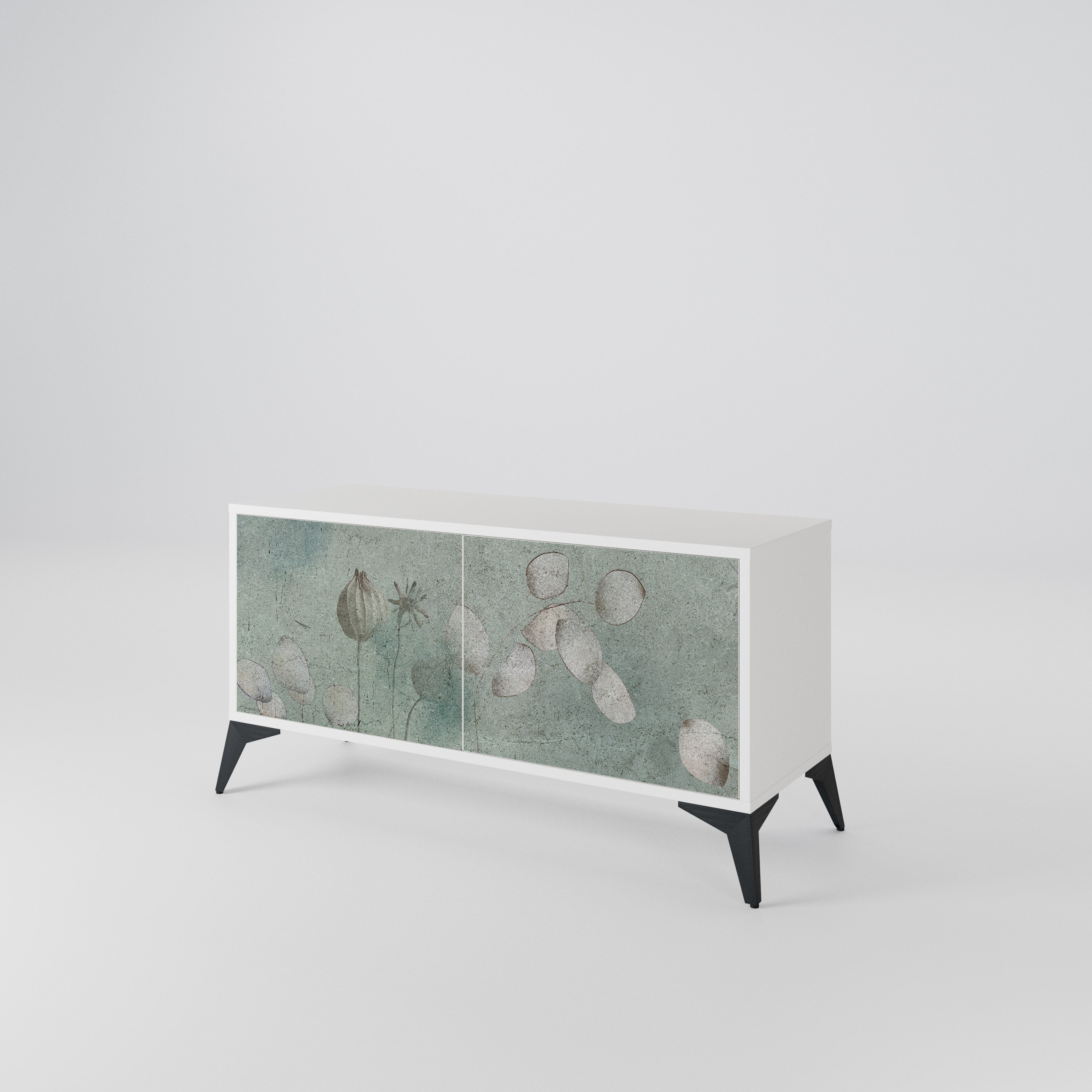 NIGHT LADY Mueble de TV Compacto de 2 puertas