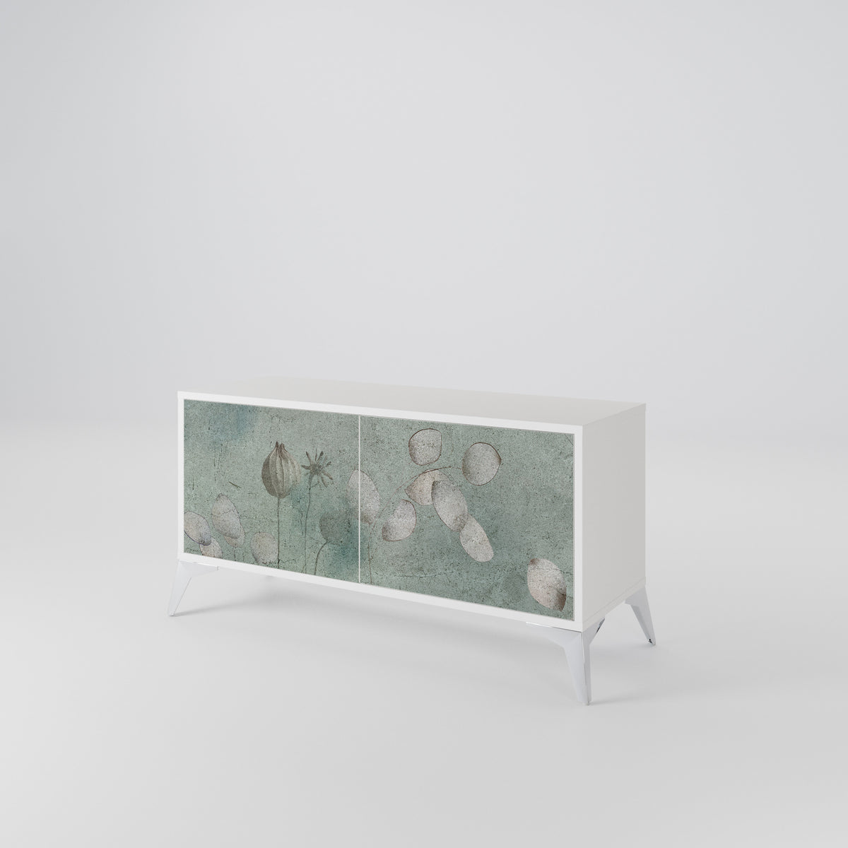 NIGHT LADY Mueble de TV Compacto de 2 puertas