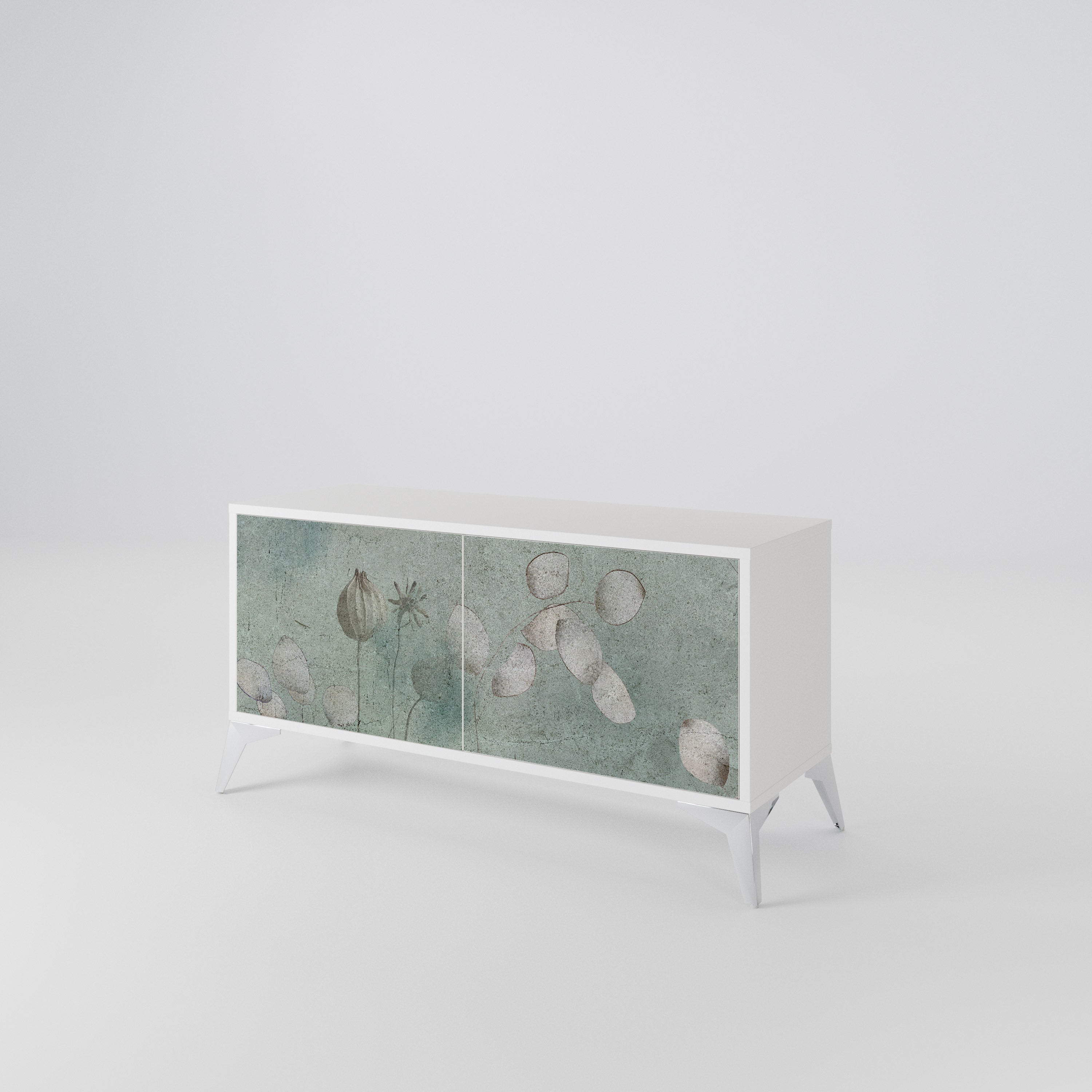 NIGHT LADY Mueble de TV Compacto de 2 puertas