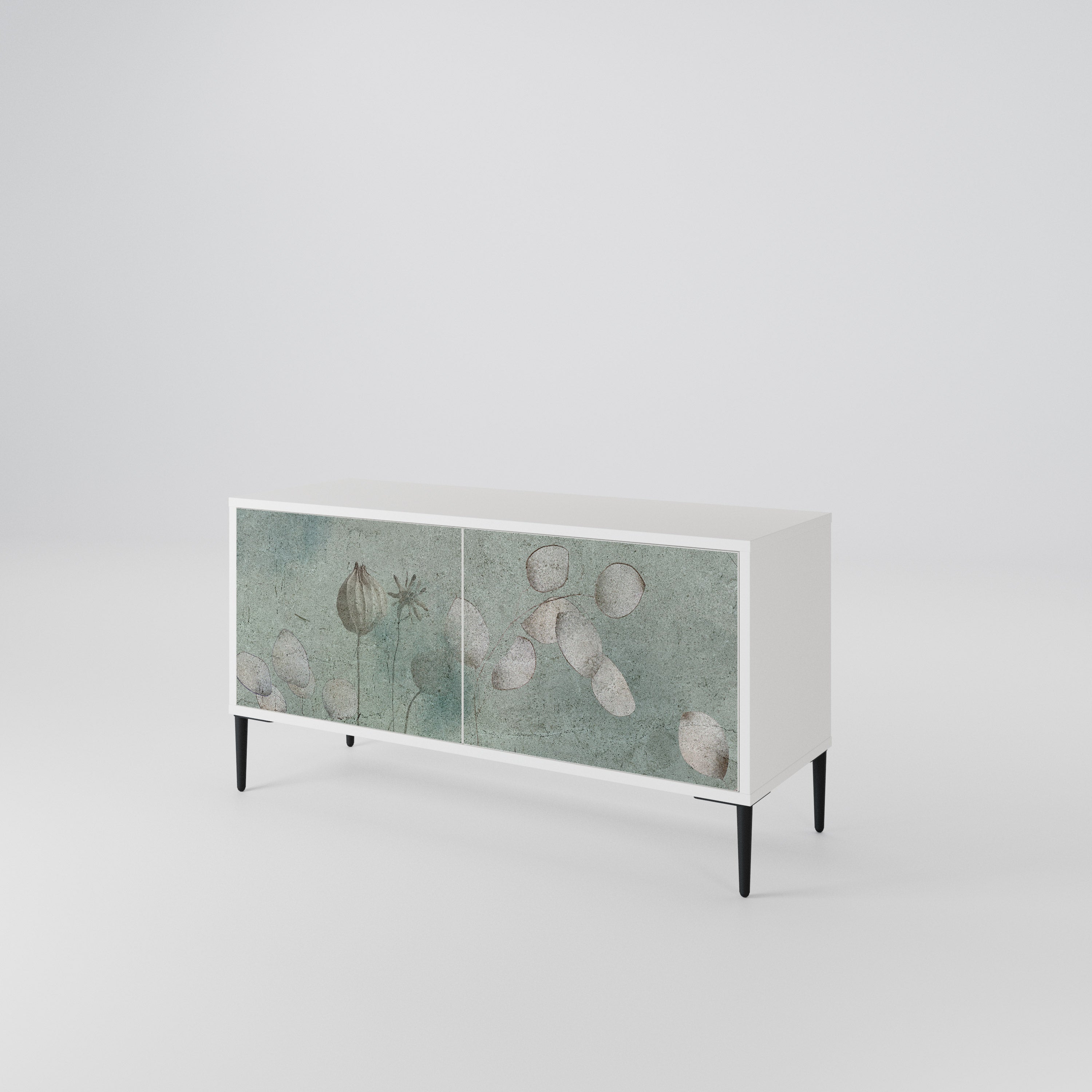 NIGHT LADY Mueble de TV Compacto de 2 puertas