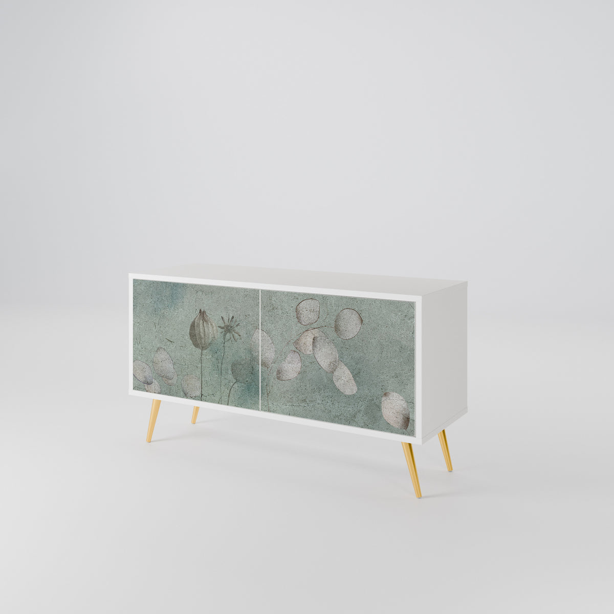 NIGHT LADY Mueble de TV Compacto de 2 puertas