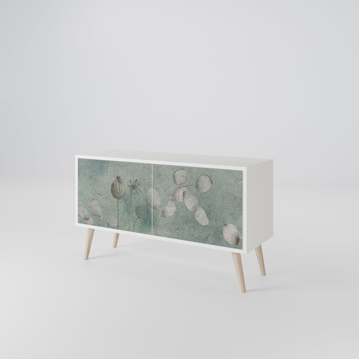 NIGHT LADY Mueble de TV Compacto de 2 puertas