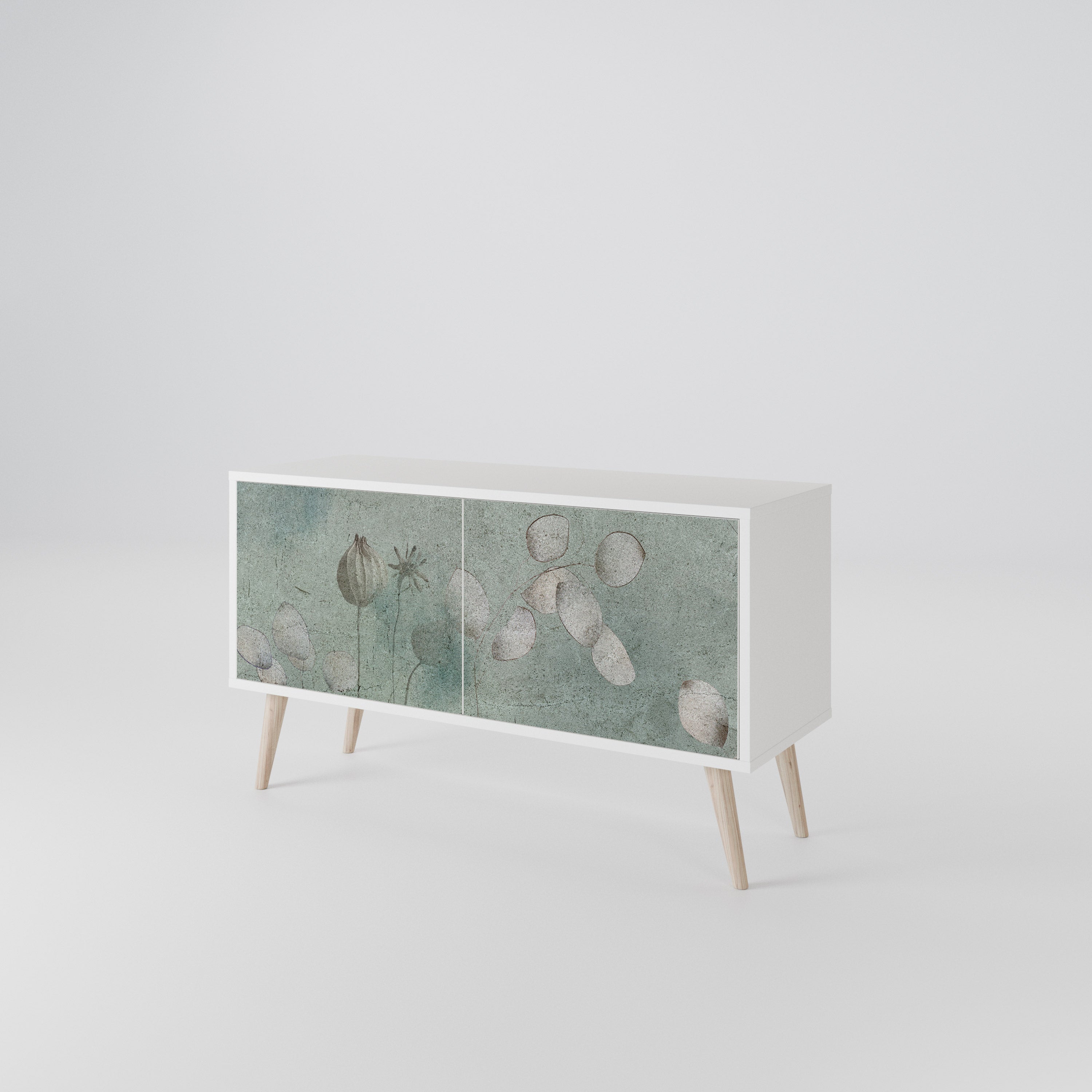 NIGHT LADY Mueble de TV Compacto de 2 puertas